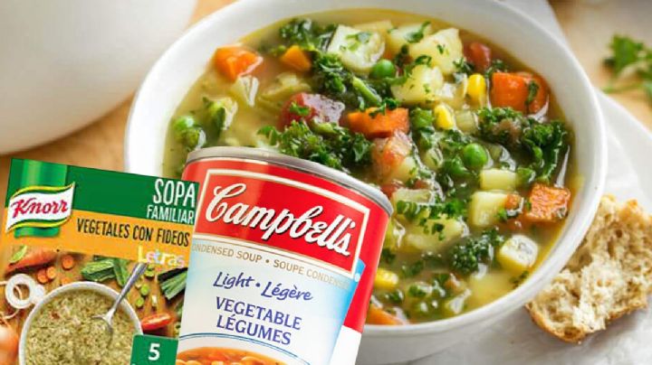 Profeco revela la verdad detrás de las sopas de verdura "de sobrecito"