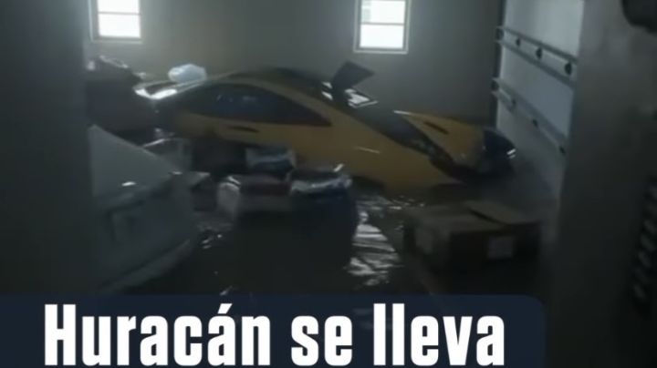 McLaren de 330 mil dólares es arrastrado por Huracán Ian | VIDEO