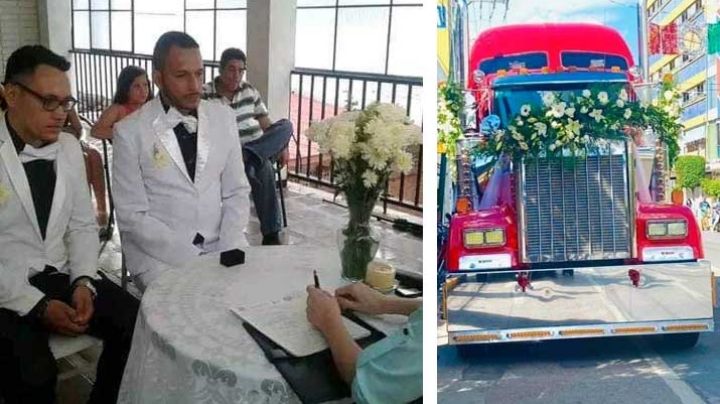 Pareja de traileros se enamoran en Nuevo Laredo y se casan en Saltillo