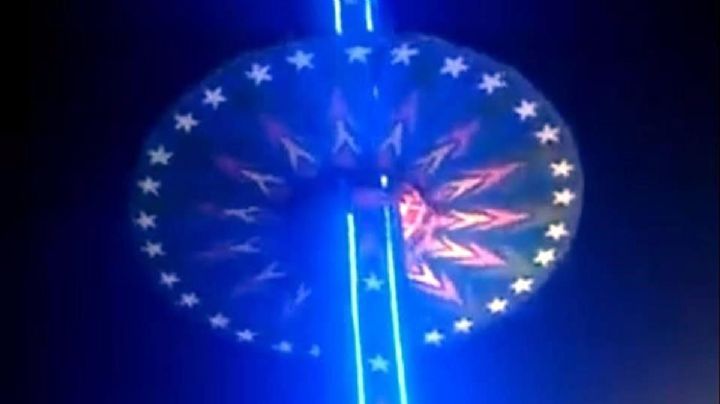 VIDEO | ¡Terrible! Colapsa juego mecánico en feria de India