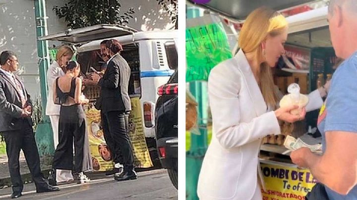 Cachan a Nicole Kidman comprando quesitos oaxaqueños en puesto callejero de CDMX