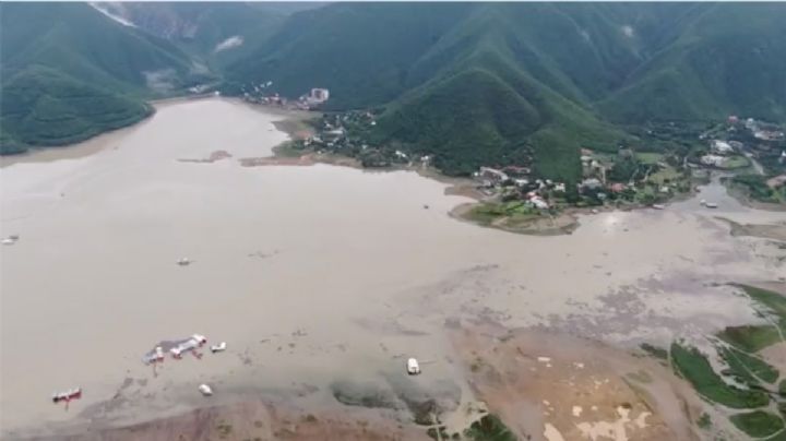 Tras lluvias en Nuevo León, aumenta a 39% nivel en Presa La Boca I VIDEO