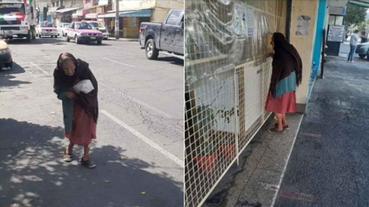 Abuelita es abandonada por sus hijos; le quitaron su pensión y la mandaron a pedir dinero