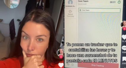 Mujer consigue trabajo home office y jefes le instalan app para rastrearla | VIDEO