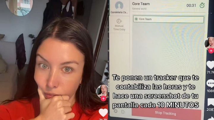 Mujer consigue trabajo home office y jefes le instalan app para rastrearla | VIDEO