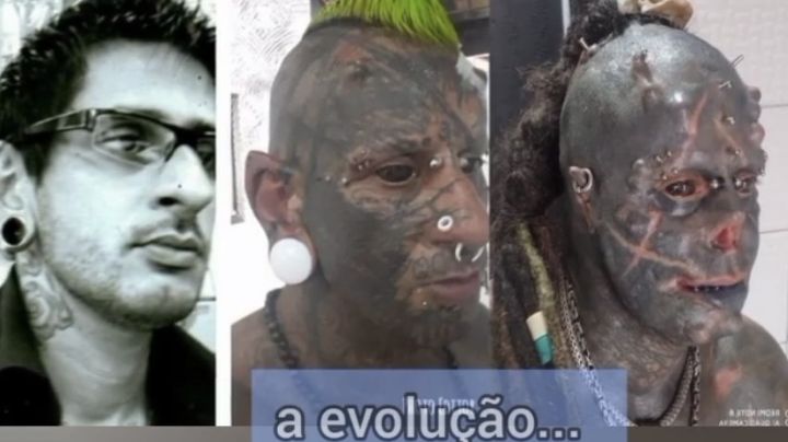 Transforma su rostro y se convierte en "demonio humano"