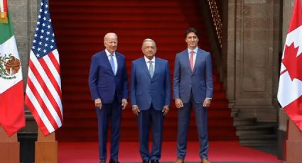 AMLO recibe a Joe Biden y Justin Trudeau en Palacio Nacional