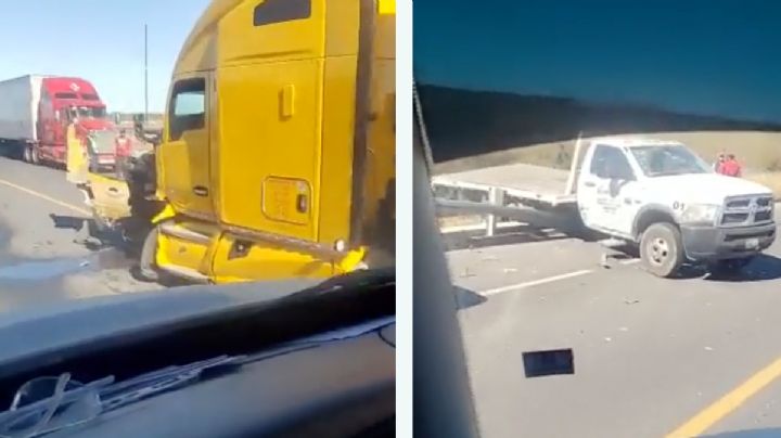 Dos accidentes de tráileres bloquean parcialmente la carretera Nuevo Laredo-Anáhuac