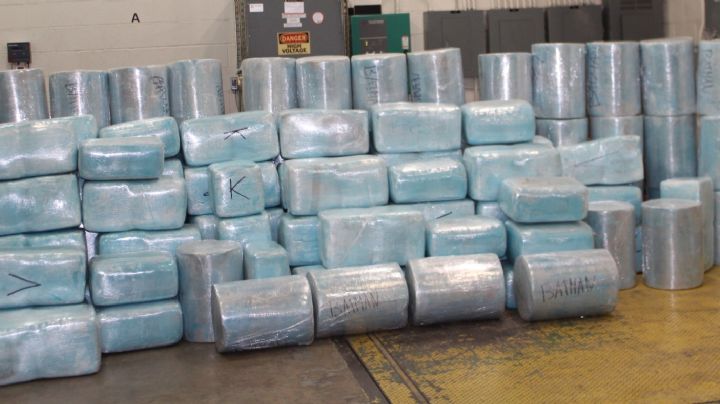 Hallan en Laredo un remolque de 'dulce de algodón' con más de tonelada y media de droga