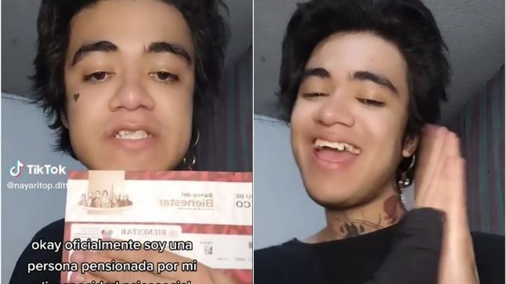 Joven con discapacidad psicosocial presume su pensión; las opiniones se dividen | VIDEO