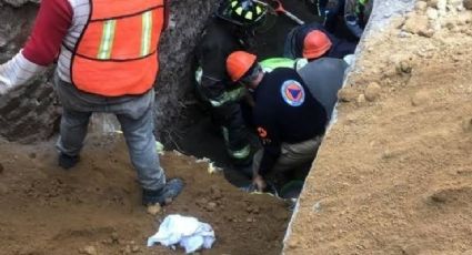 Derrumbe en obras de drenaje deja un muerto y un lesionado en Ciudad de México