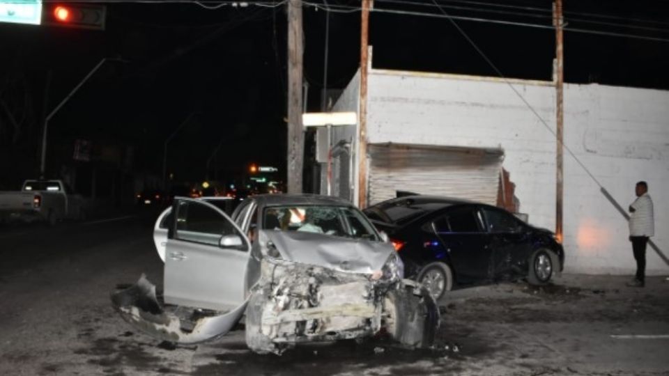 El accidente se registró en las calles de Aquiles Serán y Venustiano Carranza