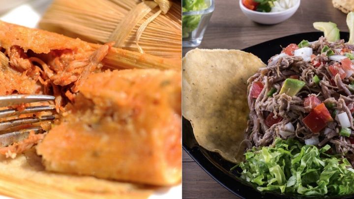 Platillos con carne de venado; manjar de la región