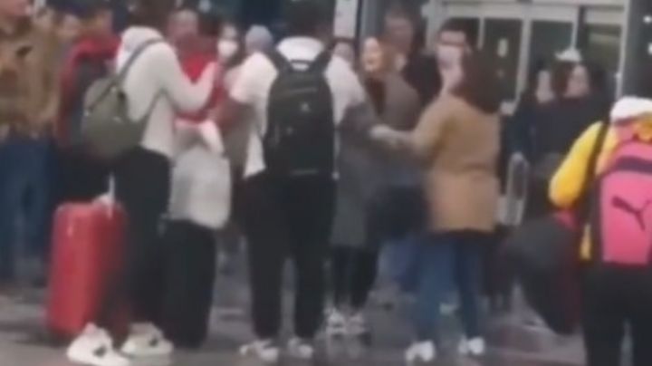 Mujer agrede a una pareja en aeropuerto de Guanajuato; era su esposo con otra |  VIDEO
