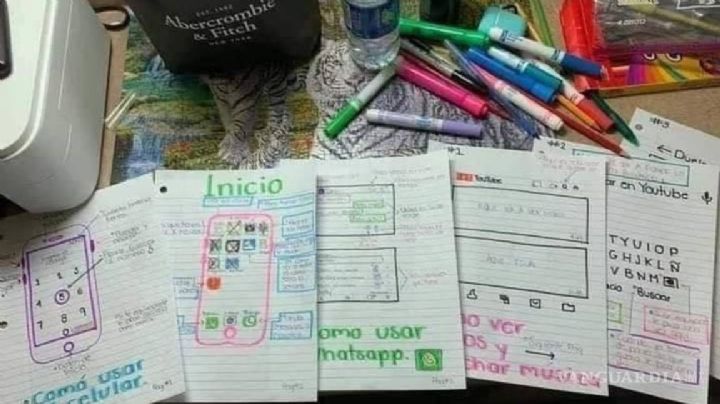 Nieta le hace tutorial de cómo usar el celular a su abuelita y le facilita la vida