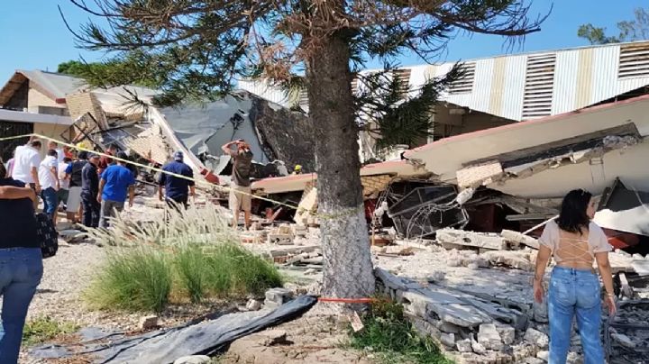 Se derrumba iglesia  de "La Santa Cruz" durante la misa, en Ciudad Madero, Tamaulipas | VIDEO