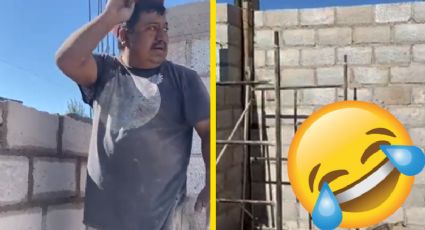 Albañiles construyen casa y se olvidan de hacer la puerta: "ya la cag..." | VIDEO