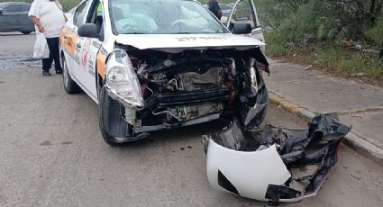 Taxista resulta lesionado tras accidente en Bulevar Carlos Canseco