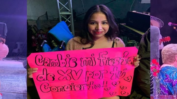 ‘Cambié mi fiesta de XV por tu concierto’: Paquita la del Barrio sorprende a jovencita | VIDEO