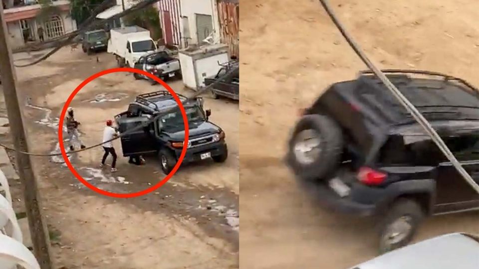 En video se captó el secuestro de un hombre en el municipio de Tlaquepaque, Jalisco