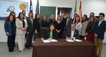 Laredo College y agentes aduanales ALFA refrendan lazos con firma de convenio