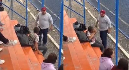 Hombre golpea a abuelito en la cara por celebrar gol de su equipo | VIDEO