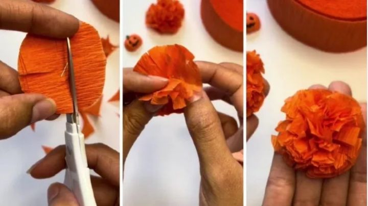 Te decimos cómo adornar tu casa u oficina con flores de cempasúchil de papel crepé