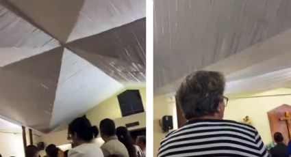 Iglesia de la Santa Cruz: ¿Presagiaron la tragedia? Toman VIDEO del techo un día antes del derrumbe