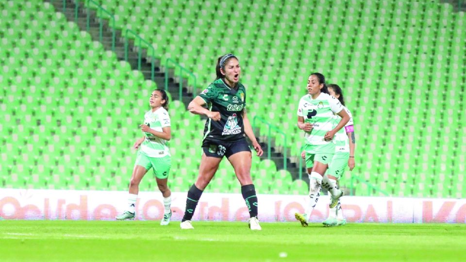 Yashira consiguió un doblete en el duelo contra Santos en la Liga MX Femenil