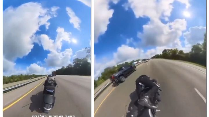 Impactante accidente: motociclista sobrevive tras chocar dos veces | VIDEO