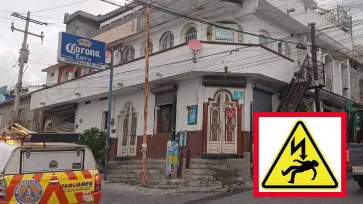 Hombre se electrocuta y cae desde segundo piso de vivienda; está grave