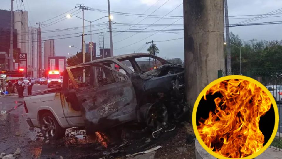 Hasta el momento se desconoce la identidad del hombre que murió en el choque e incendio de su vehículo