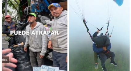 Recolector de basura 'atrapa' una nube, ¡le pagan 5 mil pesos!