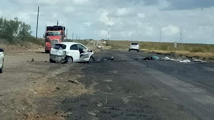 MOMENTO EXACTO en el que profesor choca su auto de frente con tráiler | VIDEO