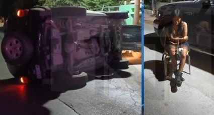 Desvelada y ebria, mujer vuelca su Jeep en la colonia Buenavista