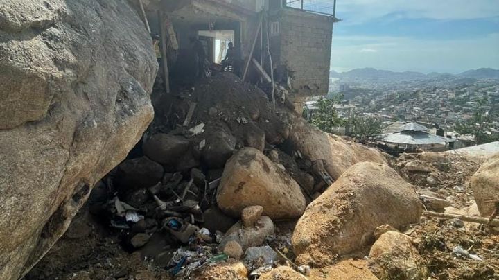 Trágica muerte de familia en Acapulco: roca de 50 toneladas los aplasta en su casa | FOTOS