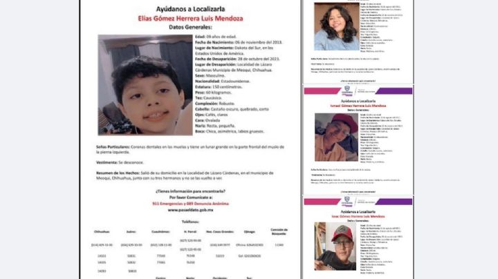 Desaparecen 5 niños en Chihuahua; esto es lo que se sabe