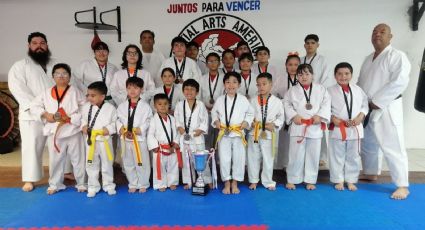 Logran 33 medallas para Nuevo Laredo y obtienen la copa en Torneo Anual de Karate
