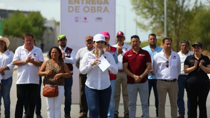 Alcaldesa entrega obras de infraestructura al sur de Nuevo Laredo