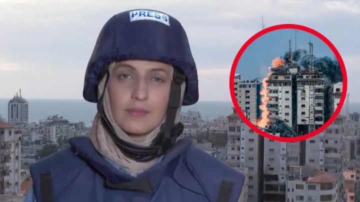 Reportera es sorprendida por misil en plena transmisión en vivo | VIDEO