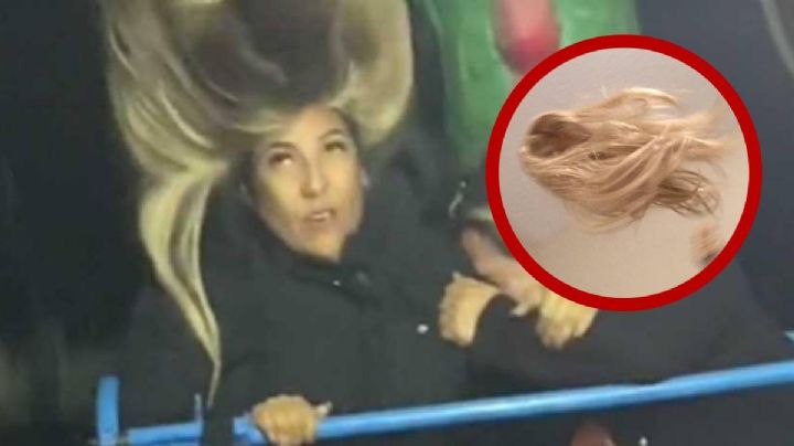 Mujer pierde la peluca en juego mecánico del dragón | VIDEO