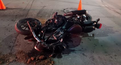 Se salva de la muerte: motociclista se estrella con camioneta en la Guerrero y vive para contarlo