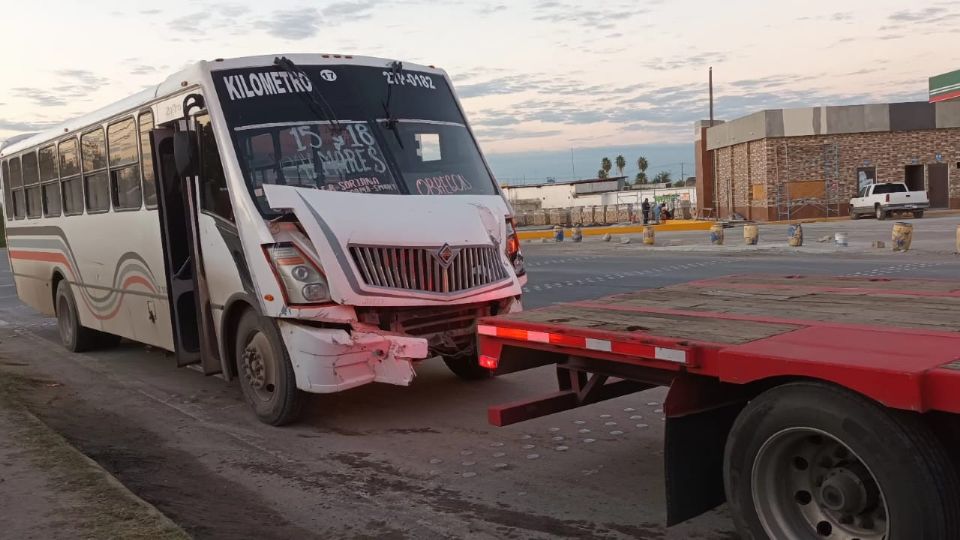 Tras el accidente, el camión ya no pudo arrancar