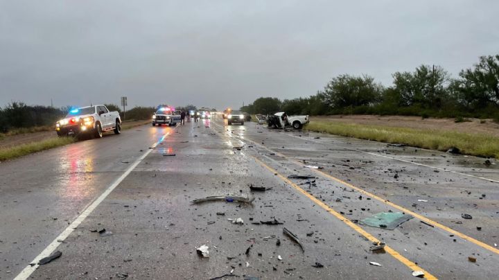 Choque de tres camionetas en carretera a Zapata deja 3 lesionados graves