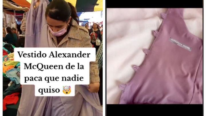 Compra vestido de 80 pesos en la paca y descubre que costaba una fortuna | VIDEO