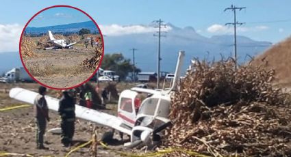 Se desploma avioneta tras sufrir falla; tripulantes se salvan de 'milagro'