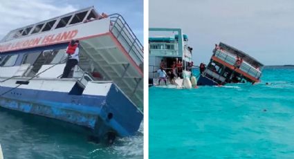 Ferry se hunde en las Bahamas con 100 personas a bordo; reportan una mujer fallecida | VIDEO