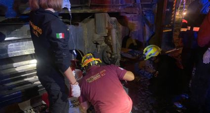 Hombre se alcoholiza en vías del tren y es arrastrado por locomotora; perdió una pierna