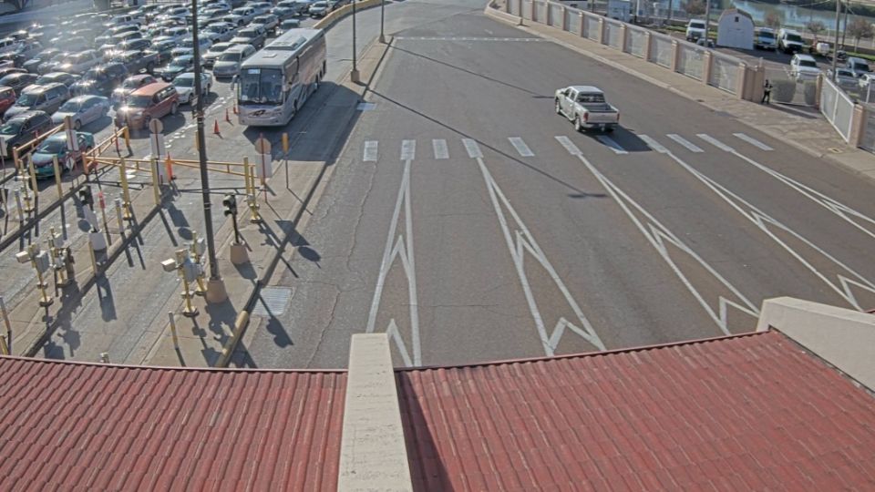 Así se encuentran los puentes internacionales de Nuevo Laredo.