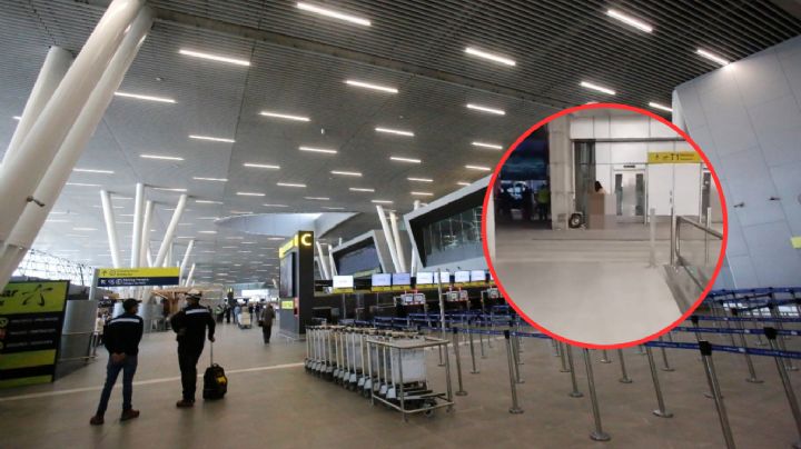 Mujer se despoja de su ropa en aeropuerto; ataca, grita y persigue a los viajeros | VIDEO